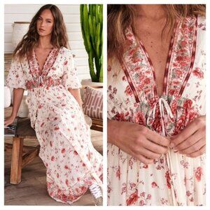Free People Lysette Bohemian Floral Maxi Dress
